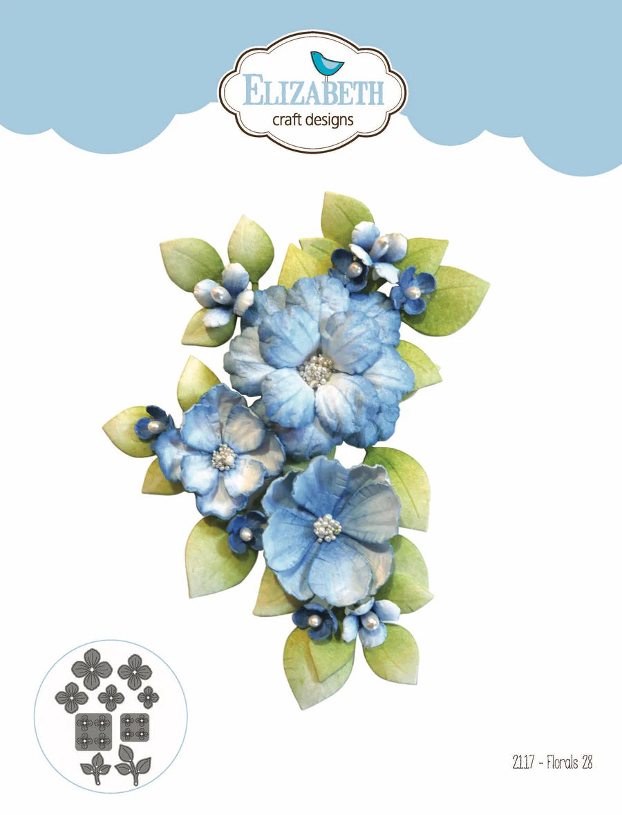 Elizabeth Craft Designs Florals 28 Metal Die Set